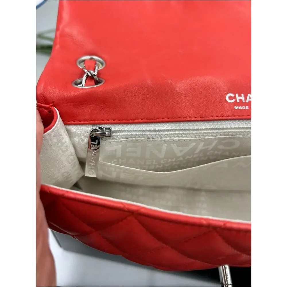 Women's Chanel MATELASSE lambskin shoulder Bag ladybug, and strawberry charms.